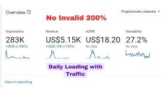 AdSense And Adx 2024-25 Loading || No invalid  || Traffic Arbitrage