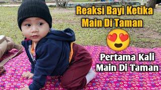 REAKSI BAYI KETIKA MAIN DI TAMAN...‼️ BAYI LUCU... #dirahusnafamily