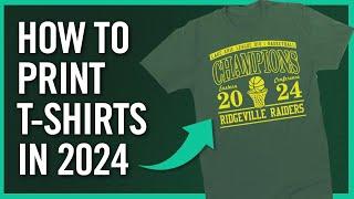 The Easiest Way To Print T-Shirts in 2024 - Start Your Side Hustle or Home Business!