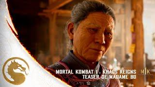 Mortal Kombat 1 : Khaos Reigns - Teaser officiel de Madame Bo