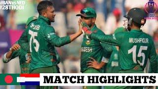 Bangladesh vs Netherlands World Cup 2023 28th Match Highlights 2023 | BAN vs NED 28th ODI Highlights