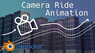 CAMERA ANIMATION FOLLOW PATH Camera ride || BLENDER REALLY EASY