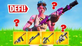 Une *SEULE* ARME MYTHIQUE Challenge sur FORTNITE ! (Défi Impossible)