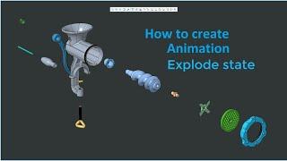 PTC Creo tutorial: How to create Animation by Explode State