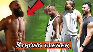 Strong cleaner vs bodybuilder !Anatoly gym prank