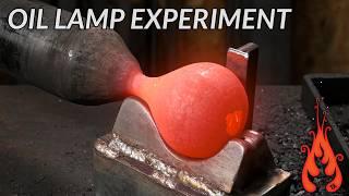 Blacksmithing - The Oil Lamp Experiment!