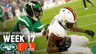 New York Jets vs. Cleveland Browns | 2023 Week 17 Game Highlights