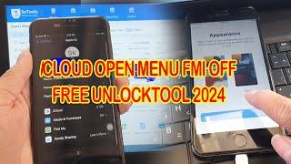 iCloud open menu fmi off free unlocktool 2024 Tutorial