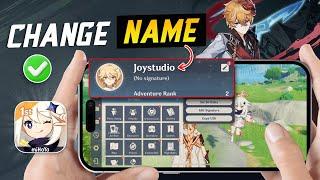 How to Change Name in Genshin Impact iPhone | Rename Genshin Impact name on iPhone