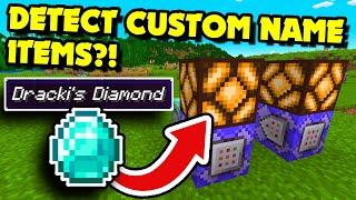 Detect CUSTOM NAME ITEMS in Minecraft 1.21+ Java?! Item Detector With Command Blocks! [Very Easy]