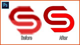 How to Convert a Low Resolution Logo Into a High Resolution Vector Graphic in Photoshop in 2020 