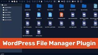 How To Use  WordPress File Manager Plugin To manage files like cPanel File manger and FTP clients