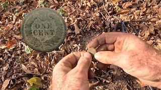 I Found Amazing Indian Head Pennies In The Woods