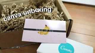 canva business cards unboxing + review | depop seller tips!!