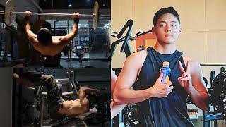 Full video! ARMY Hysterical Seeing Taehyung doing physical exercise at the GYM