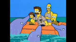 Dolphins always help humans lost at sea | The Simpsons