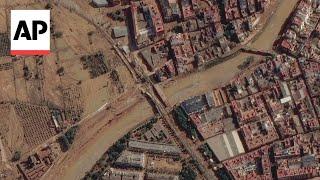 Satellite images reveal the extent of Spain's deadly floods