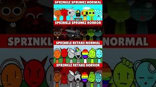 Incredibox Sprinkle x Sprunki Normal VS Horror VS Sprinkle Retake VS Horror *MIX HORROR VERSION*