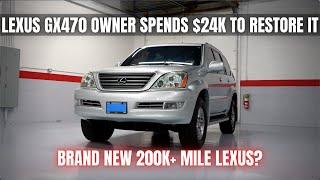 Lexus GX470 Owner Spends $24K to Restore It! This is THE Cleanest One You'll Ever See!