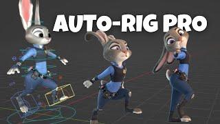 Auto-Rig Pro Tutorial Blender : Rig Judy hopps Zootopia | Full Character Rigging in Blender