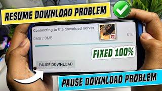  Free Fire Resume Download Problem | Free Fire Pause Download Problems | Resume Download Free Fire