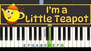 Easy Piano Play-along Tutorial: I'm A Little Teapot