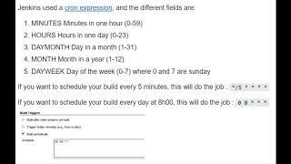 How do I schedule jobs in Jenkins?