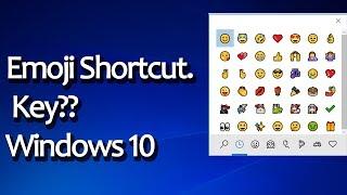 windows 10 emoji keyboard shortcut key.