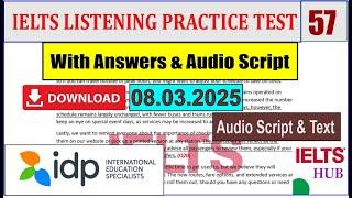 IDP IELTS Listening Practice Test With Answers