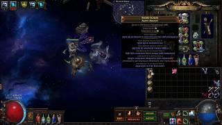 Path of Exile - Using the Awakener Orb to craft an Intelligence Stacking Amulet