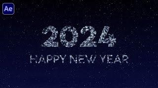 Happy New Year 2024 Animation in After Effects | Free Project File