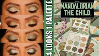 4 LOOKS 1 PALETTE | THE MANDALORIAN THE CHILD COLOURPOP | MagdalineJanet