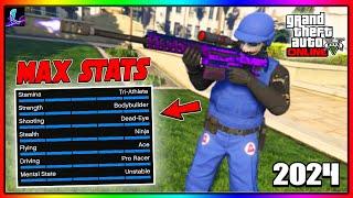 *UPDATED* SOLO Get Max Stats FAST In GTA 5 Online! (Easy Max Stats Guide)