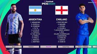 Argentina vs England | Pes 2020 | eFootball PES 2021| JG Dream Gamer