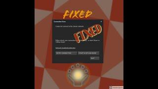 How to fix steam error, "could not connect to steam network".