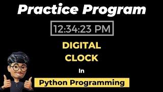 Coding a Clock using Python and tkinter | ASMR Programming - No Talking