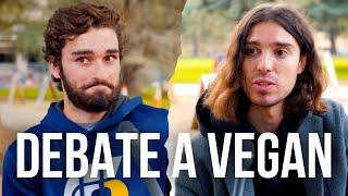 His girlfriend asked him to debate a vegan. This is how it went.