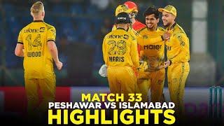 PSL 9 | Full Highlights | Peshawar Zalmi vs Islamabad United | Match 33 | M2A1A