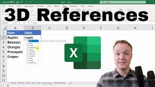 How to  QUICKLY Use 3D Formulas in Excel