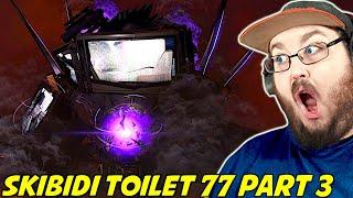 skibidi toilet 77 (part 3) REACTION!!! SKIBIDI TOILET & TITAN TV MAN IS IN DANGER!!!!