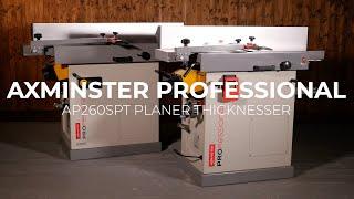 Set up Guide for Axminster Professional AP310SPT Planer Thicknesser Spiral Block 230V