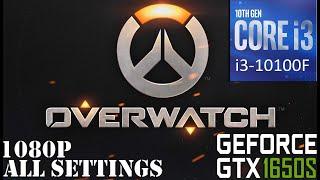 Overwatch On Intel i3 10100F + Zotac GTX 1650 Super, All Settings, 1080p