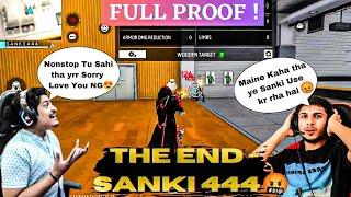 THE END - SANKI 444 | Reality of @GyanGaming Guild Member - Using Hack in Live |@NonstopGaming_