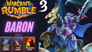 Warcraft Rumble PvP : Pushing with Baron 6200+ | S10W6