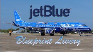 JetBlue Blueprint Livery in Ponce Mercedita from Orlando Florida Landing and Takeoff.