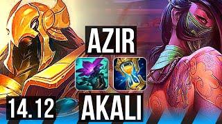 AZIR vs AKALI (MID) | 8/2/6, 600+ games | VN Diamond | 14.12