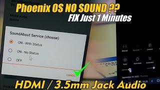 Phoenix OS No Sound Fixed !!! Less Than A Minutes