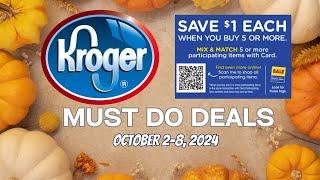 *OMG!* Kroger MUST DO Deals for 10/2-10/8 | Mega Sale, Weekly Digitals, & MORE