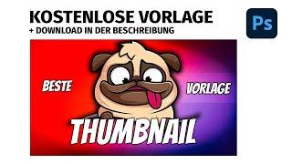 Youtube Thumbnail Vorlage/Template Kostenloser Download Photoshop