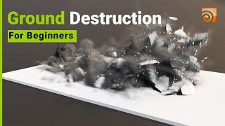 Ground Destruction For Beginner In Houdini | Houdini Tutorial